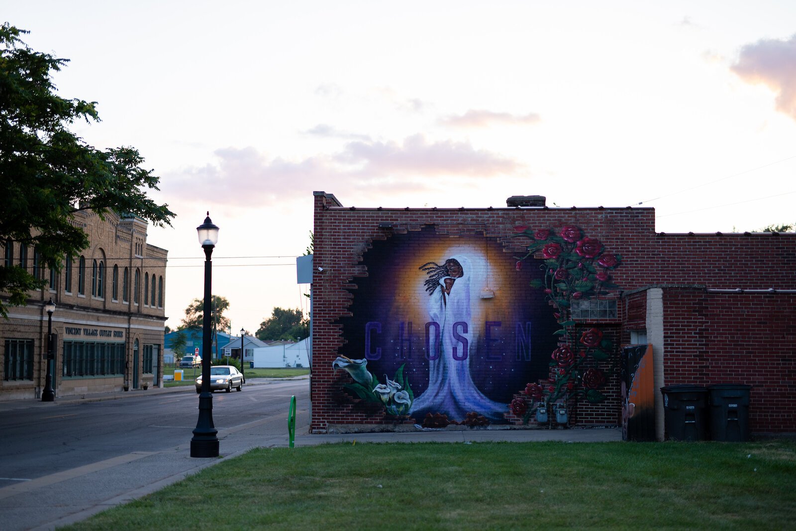 A mural in South East Fort Wayne at the corner of Gay and Pontiac Streets.