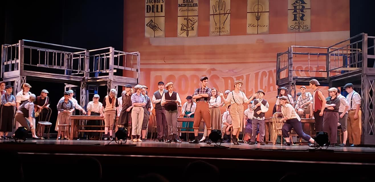 Honeywell Summer Theatre students work on a production of "Newsies" in 2019.