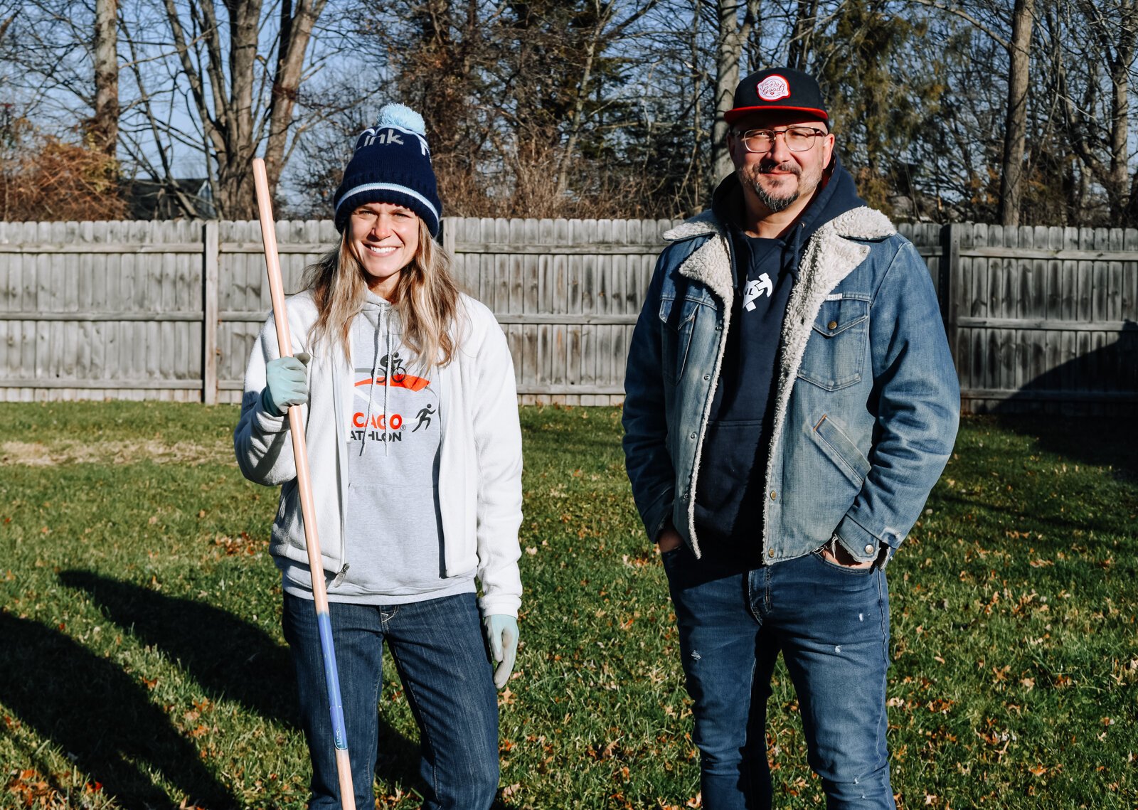 Eric Wood, right, Executive Director and Megan Chandler, left, Development Coordinator of NeighborLink.