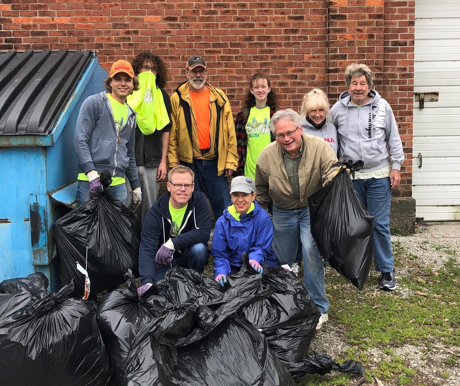 Fort Wayne residents from the Southwest Area Partnership (SWAP) collaborate on a community project.