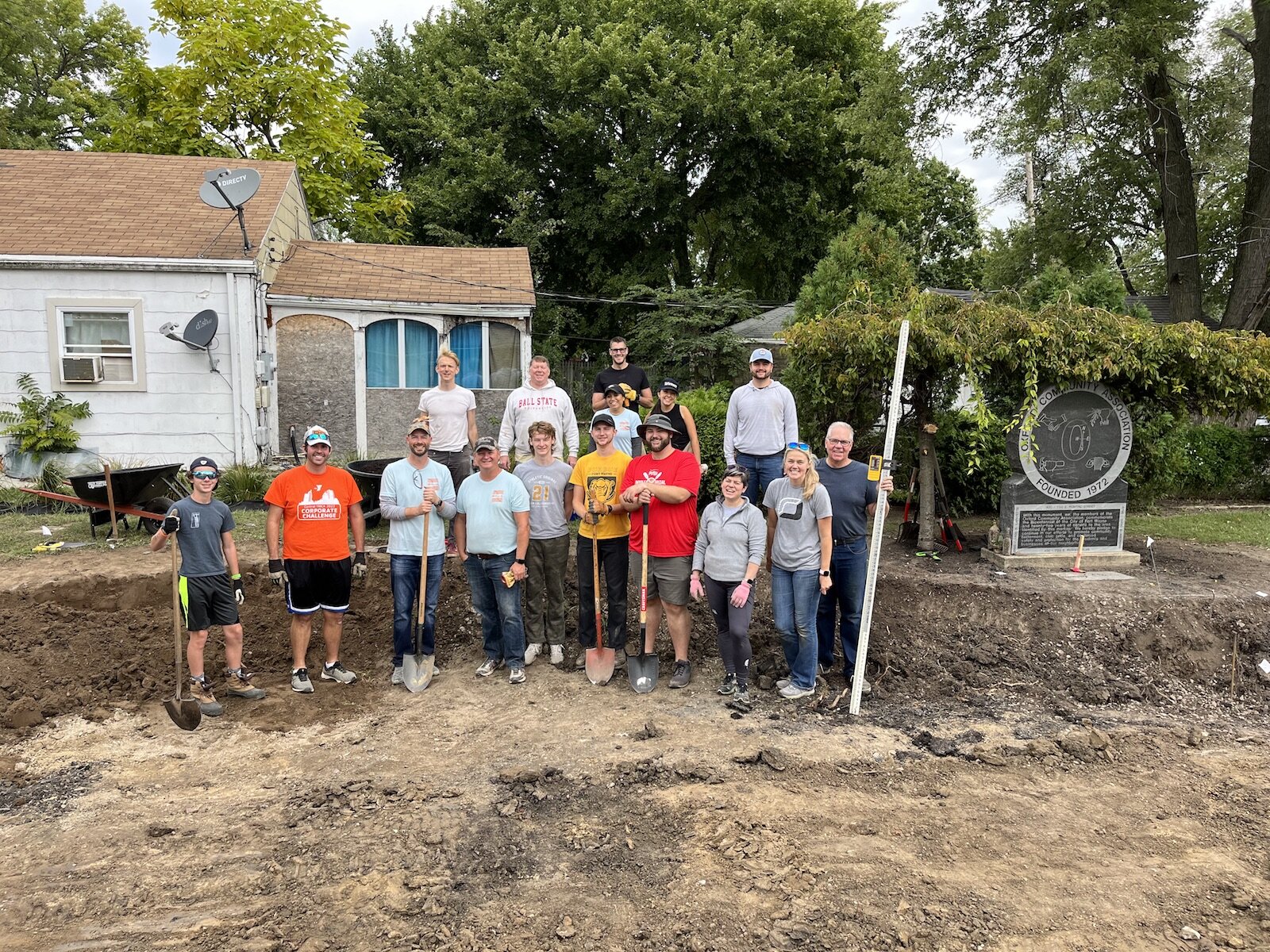 Design Collaborative's team worked with the Oxford Community Association in South East Fort Wayne to turn some underutilized land into a small resting place for residents.