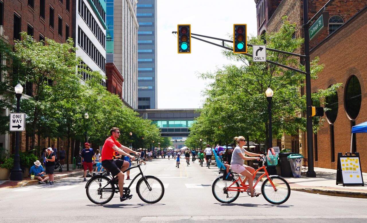 Fort Wayne's active transportation network has 10 miles of bike lanes.