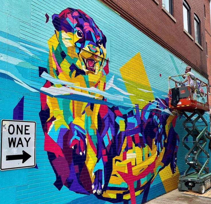 Otter Arlin Graff Mural