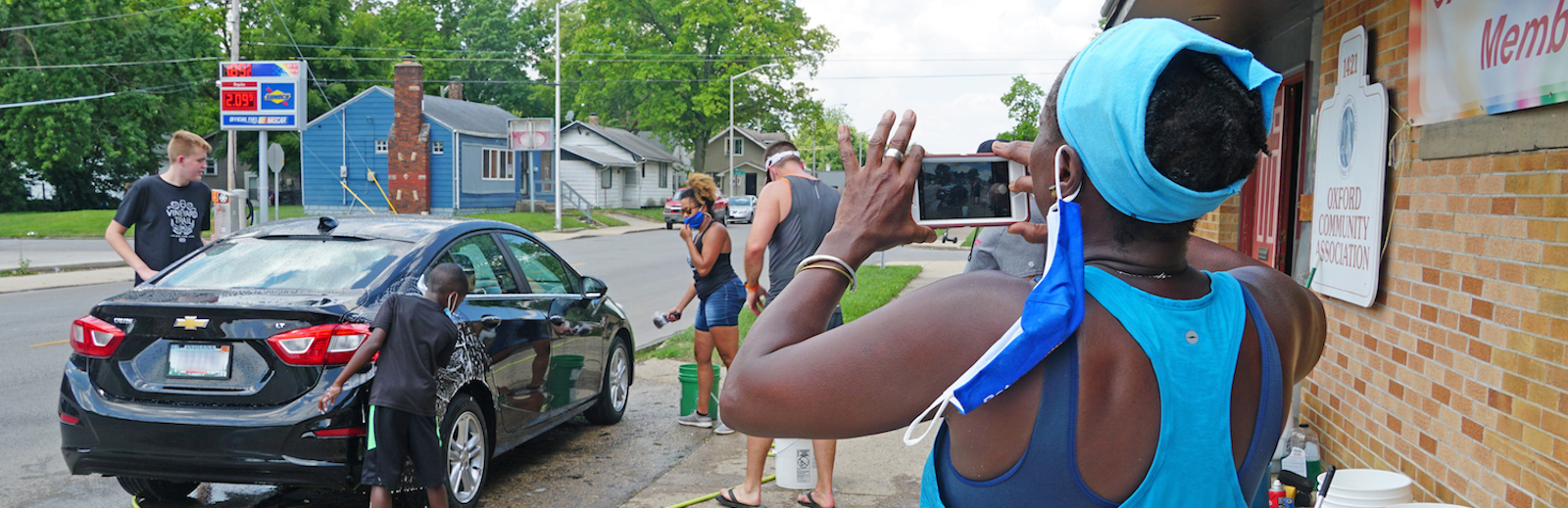 The Oxford Community Association hosted a car wash and membership drive on July 25, 2020, to support its neighborhood.