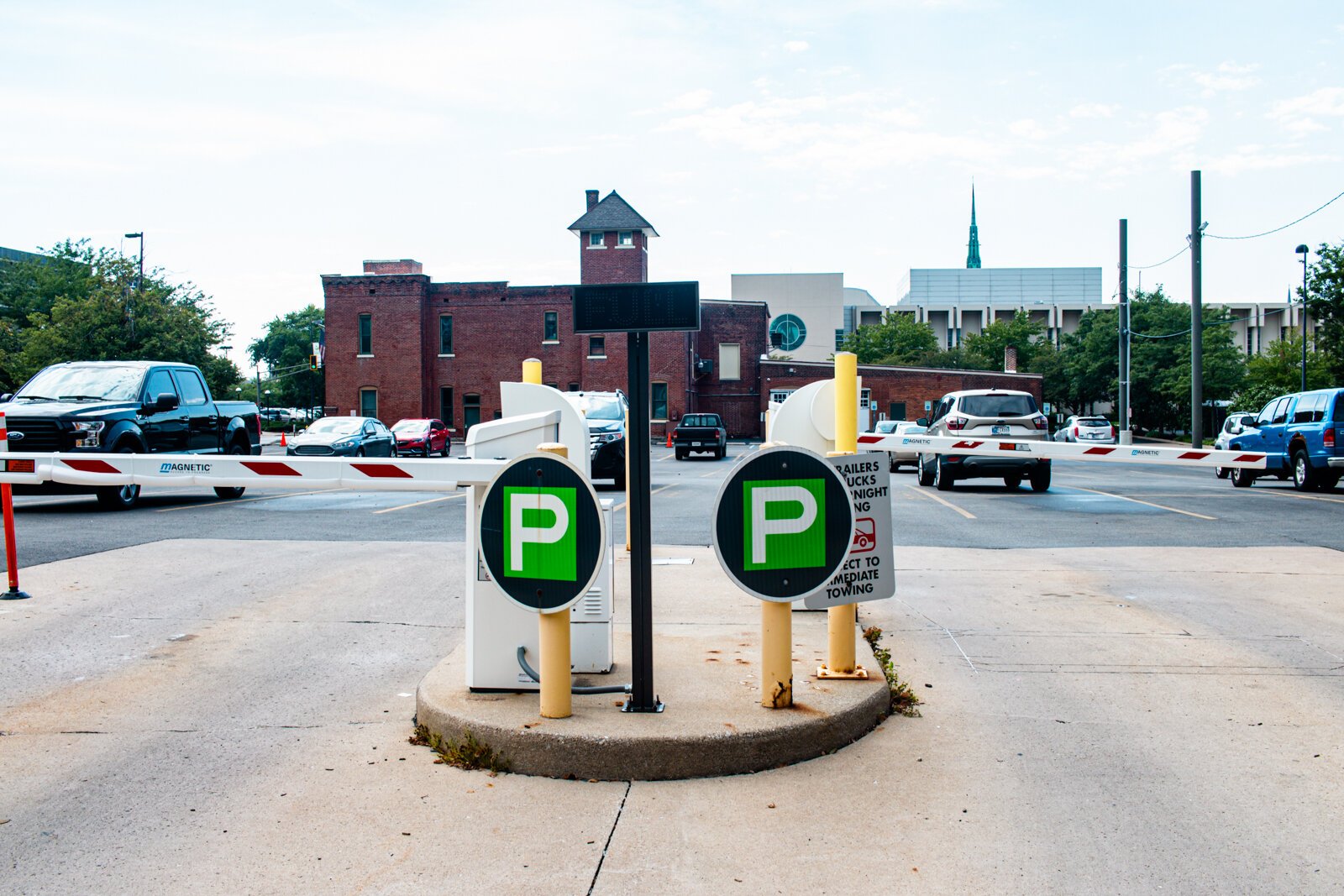 One of three parking lots for the Allen County Public Library at 926 S. Harrison St.