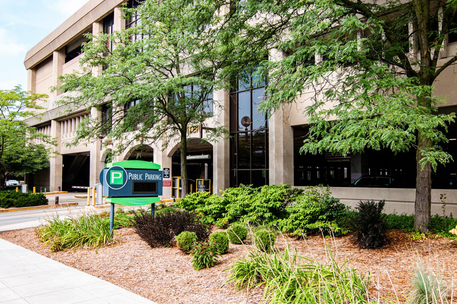 The Civic Center garage at 1021 S. Calhoun St.