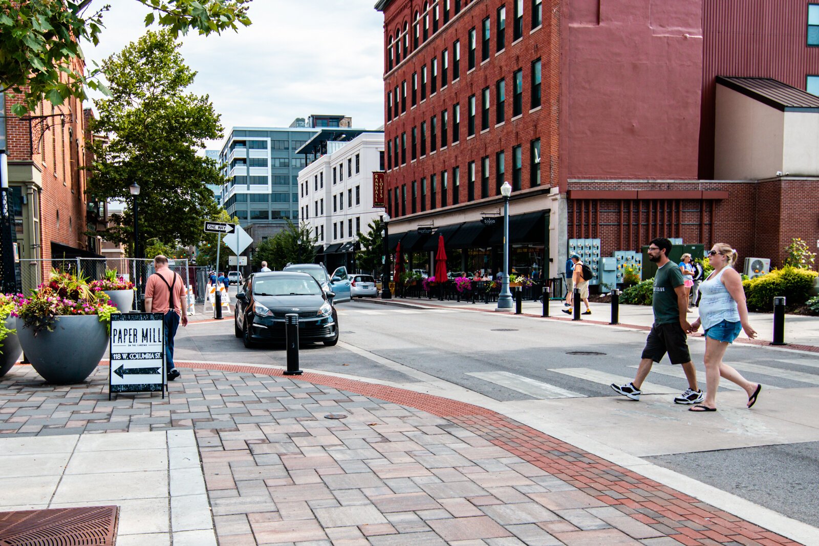 The Landing is one of Fort Wayne’s most iconic pedestrian-friendly blocks.