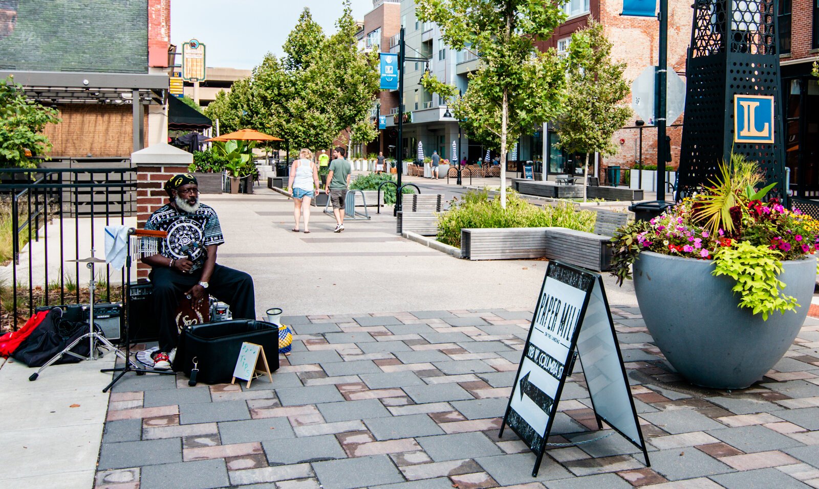 The Landing is one of Fort Wayne’s most iconic pedestrian-friendly blocks.