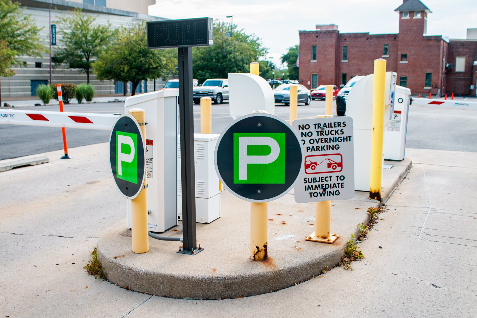 One of three parking lots for the Allen County Public Library at 926 S. Harrison St.