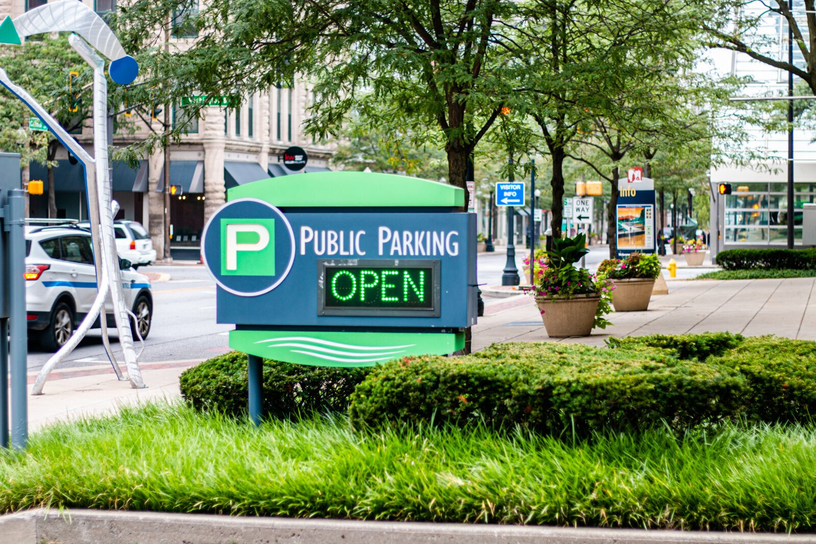 Parking garages can be a space-efficient solution to parking Downtown.