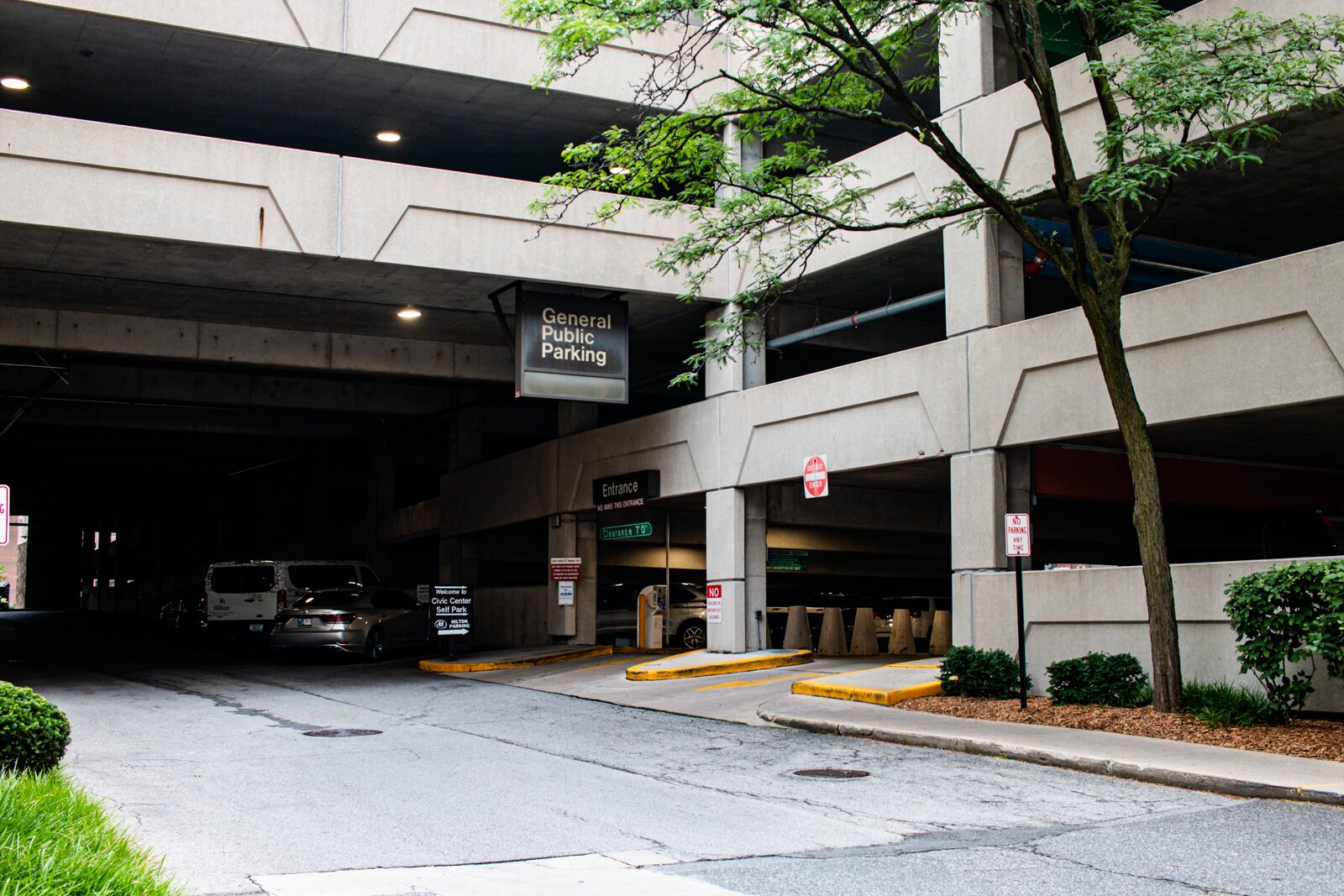 Parking garages can be a space-efficient solution to parking Downtown.