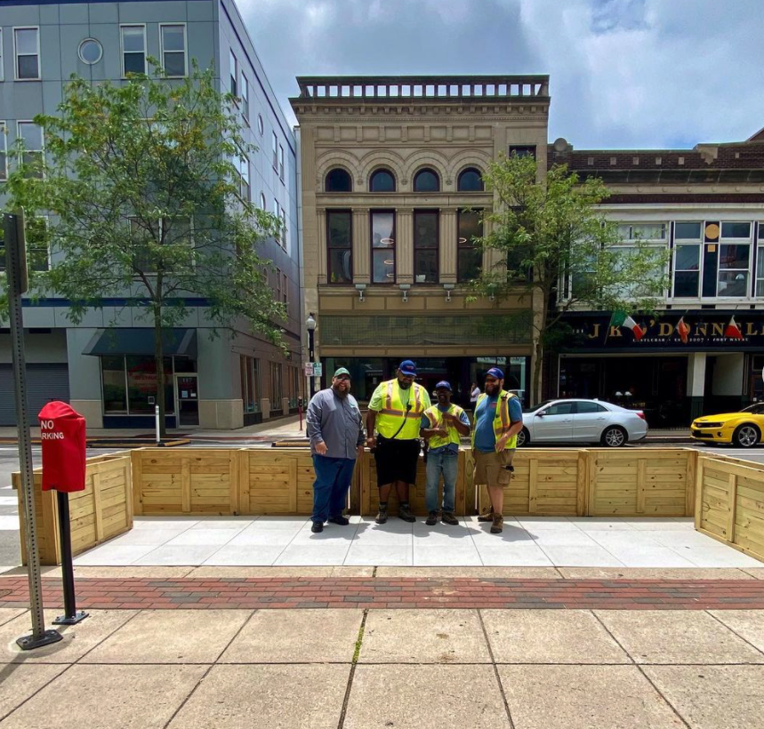 Downtown FOrt Wayne Parklets