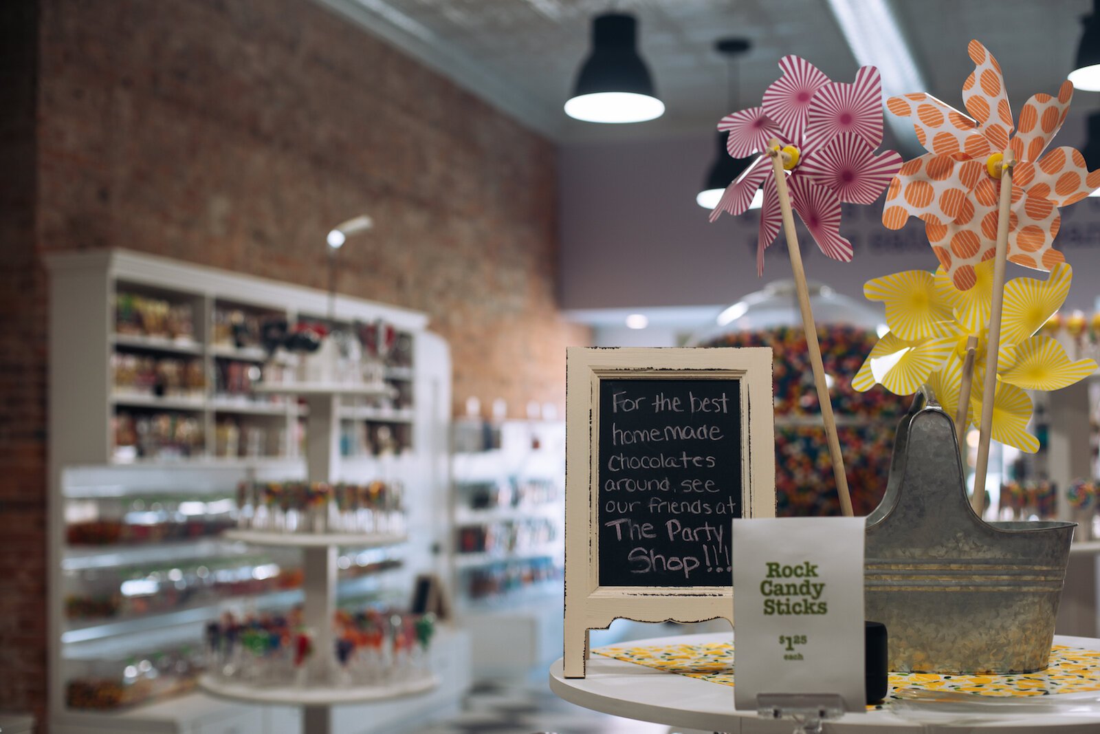 Homemade chocolate turtles, freshly popped caramel corn, and creamy milkshakes are just a few of the delicious options to choose from at the Party Shop.