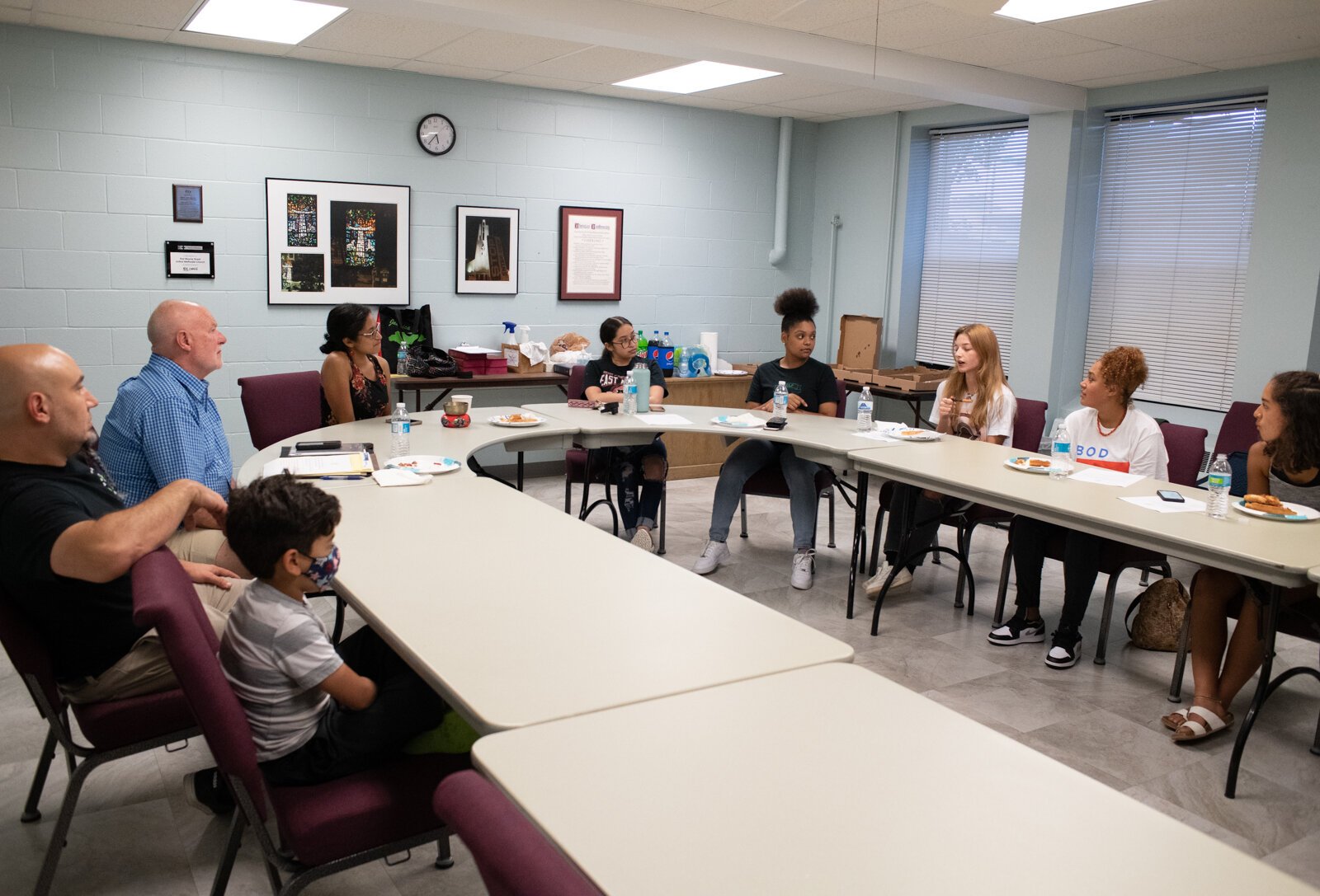 The Peacemaker Academy meeting at First Wayne St. United Methodist Church on August 22, 2021.