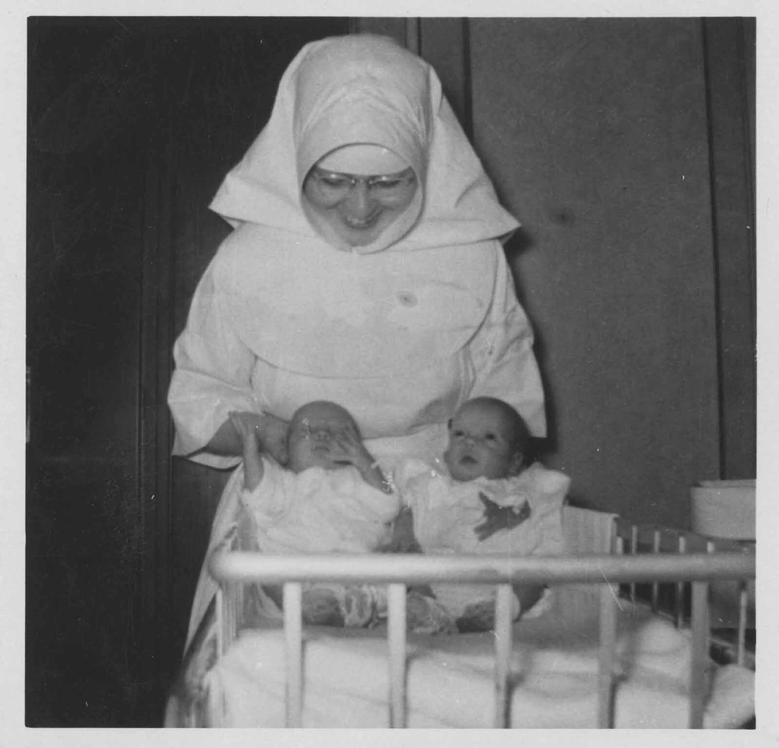 A sister with newborn babies.