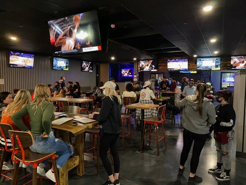 Patrons inside one of Piere's Entertainment Center's venues.