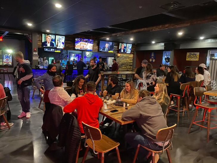 Patrons inside one of Piere's Entertainment Center's venues.