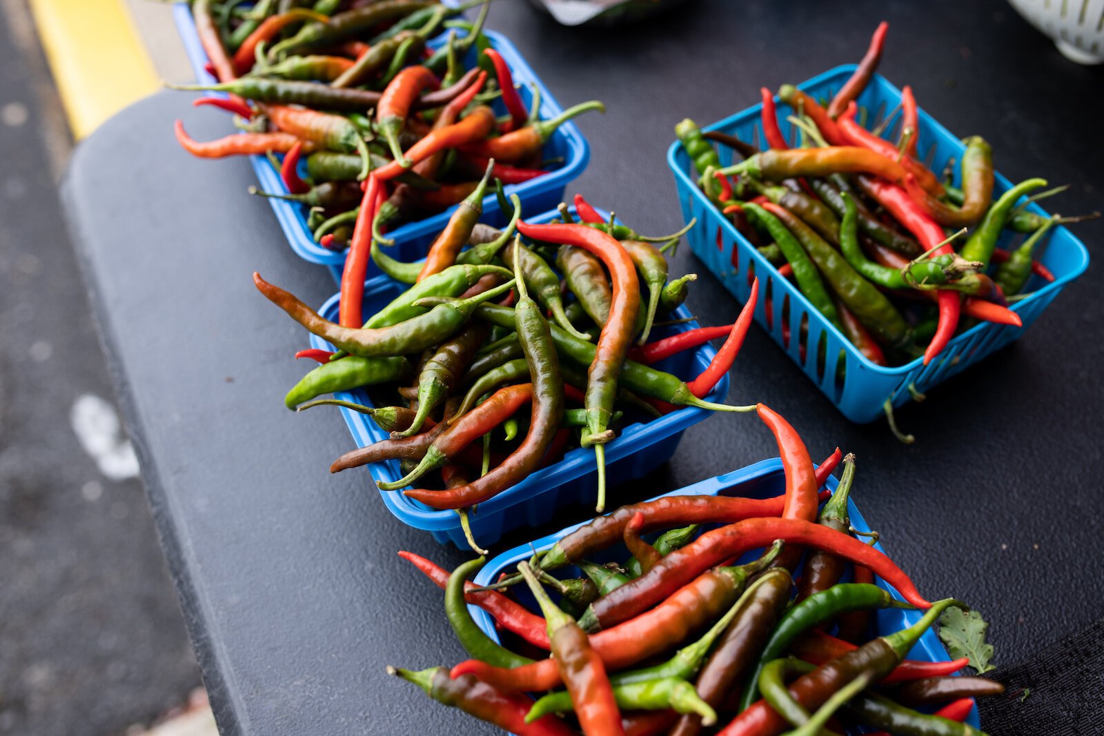 Produce grown by farmers at the Rose Avenue Education Farm.