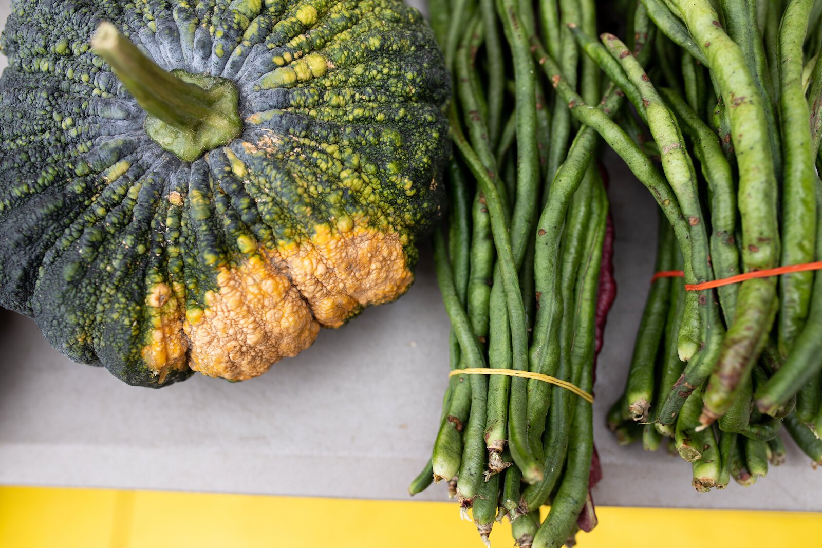 Produce grown by farmers at the Rose Avenue Education Farm.