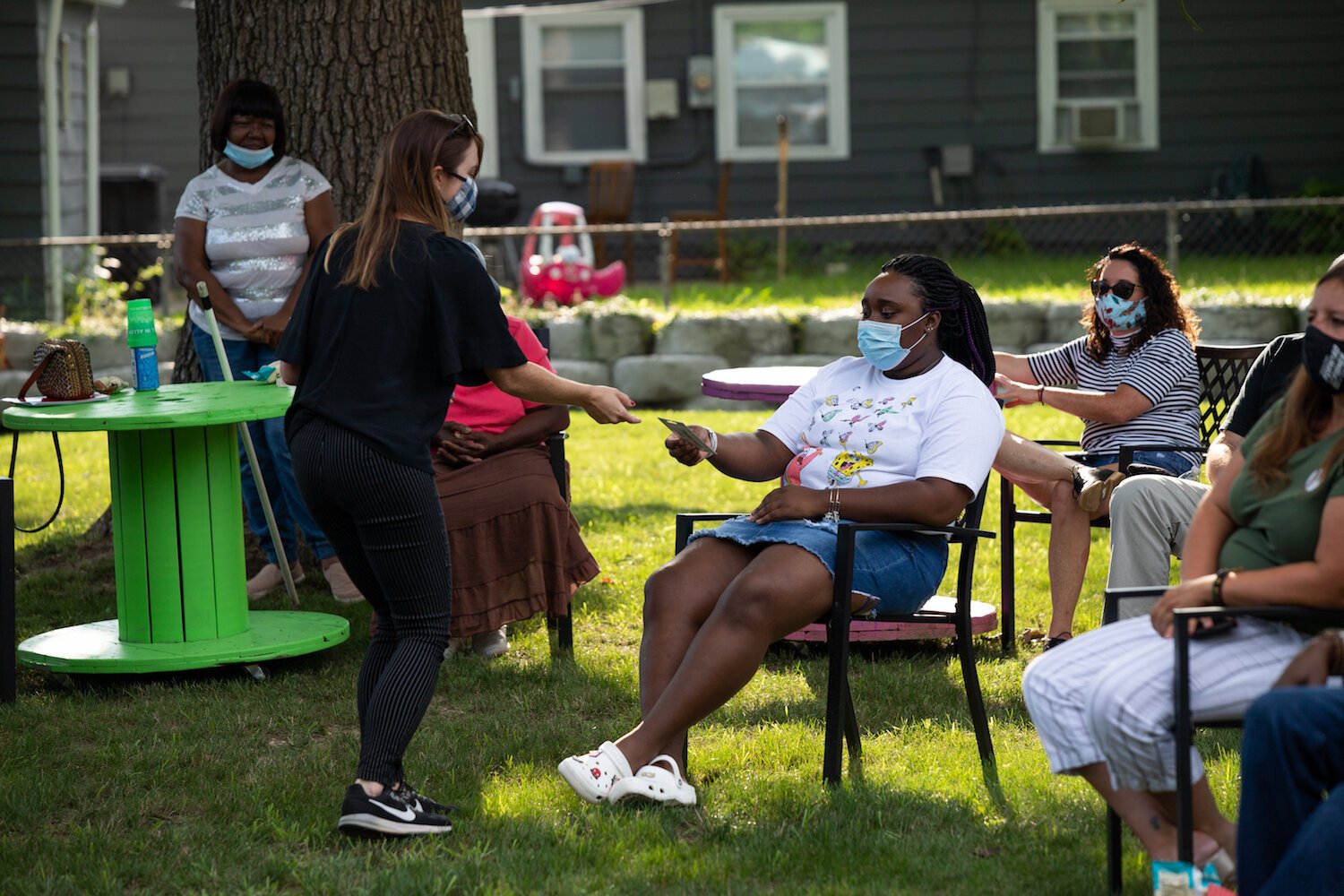 Attendees wore masks to socially distance at the first OTG Southeast event.