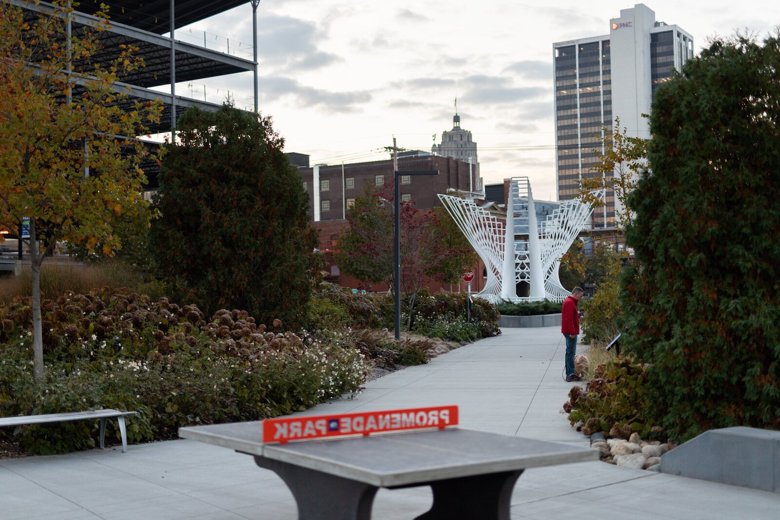 A walk in Promenade Park at 202 W. Superior St. is one of many ways to fight the winter blues in Downtown Fort Wayne.