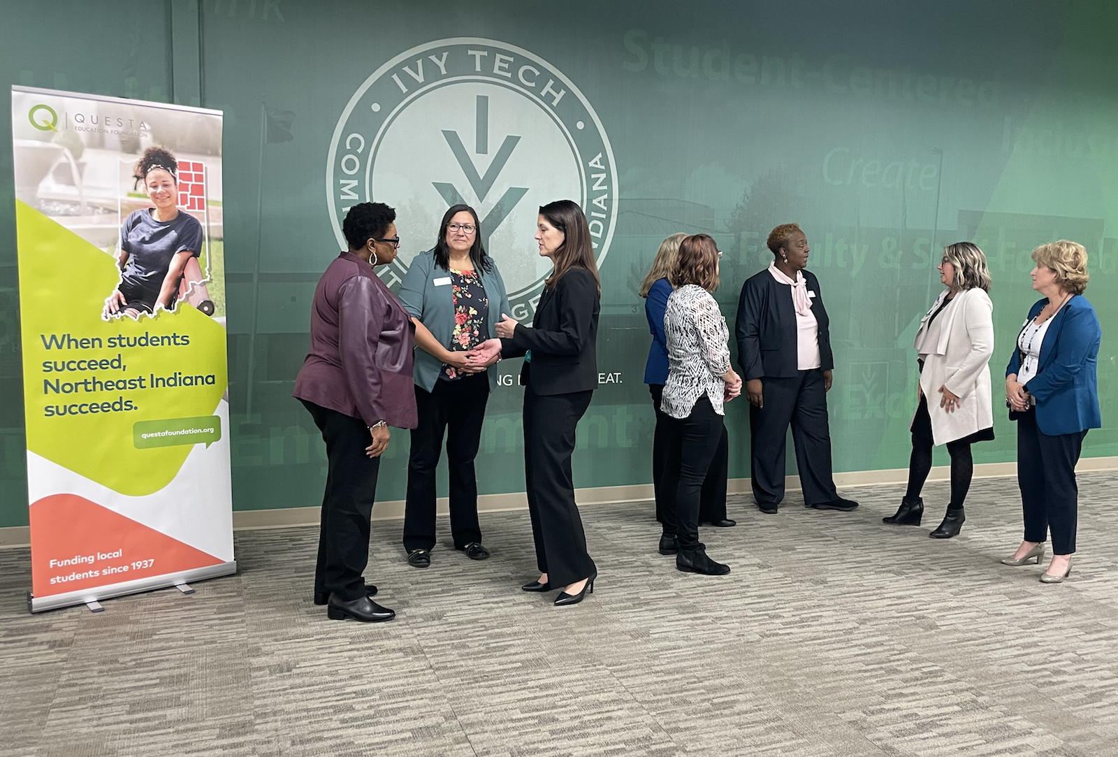 Representatives from Parkview Health, Indiana Tech, the Questa Foundation and Fort Wayne Community Schools gathered in October to celebrate the launch of the new Parkview Opportunity Scholars award.