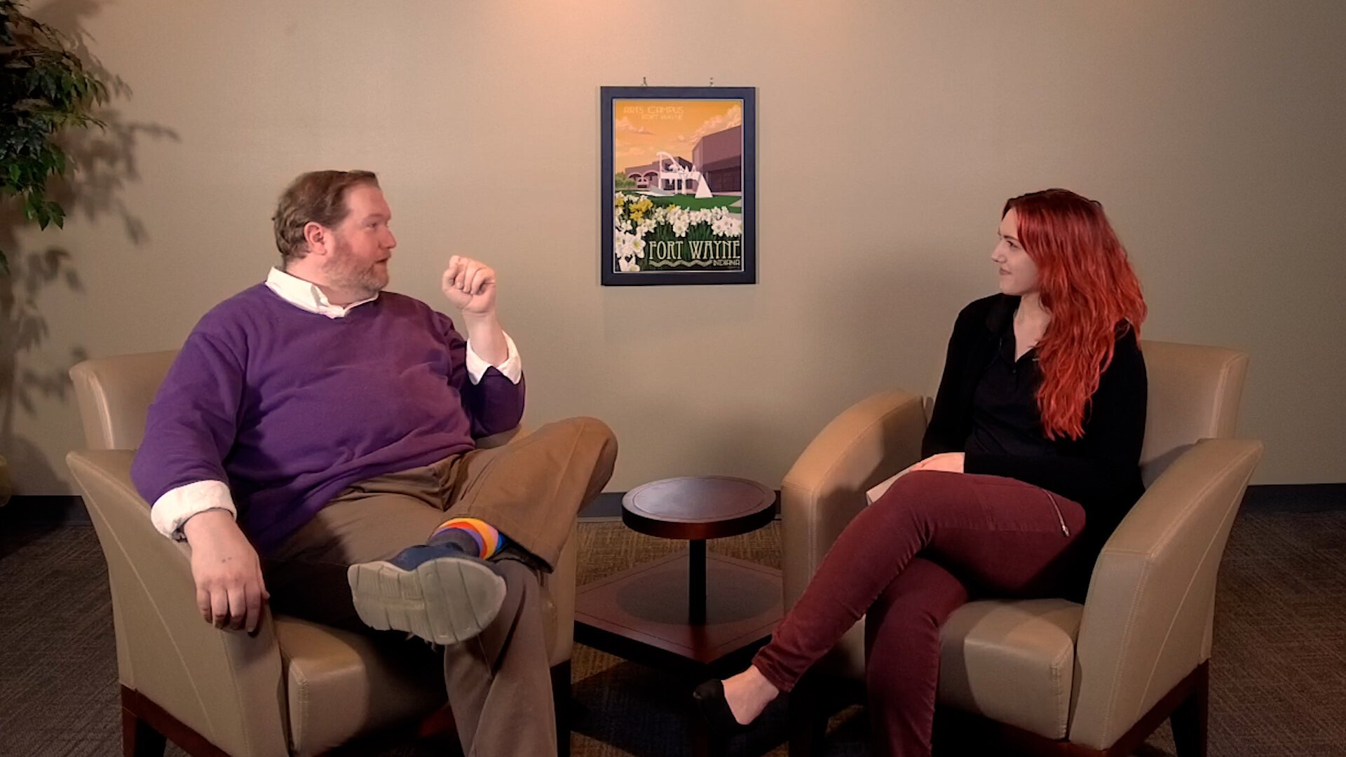 Christopher J. Murphy of Youtheatre and Rachelle Reinking of Arts United discuss theatre's impact in Fort Wayne.