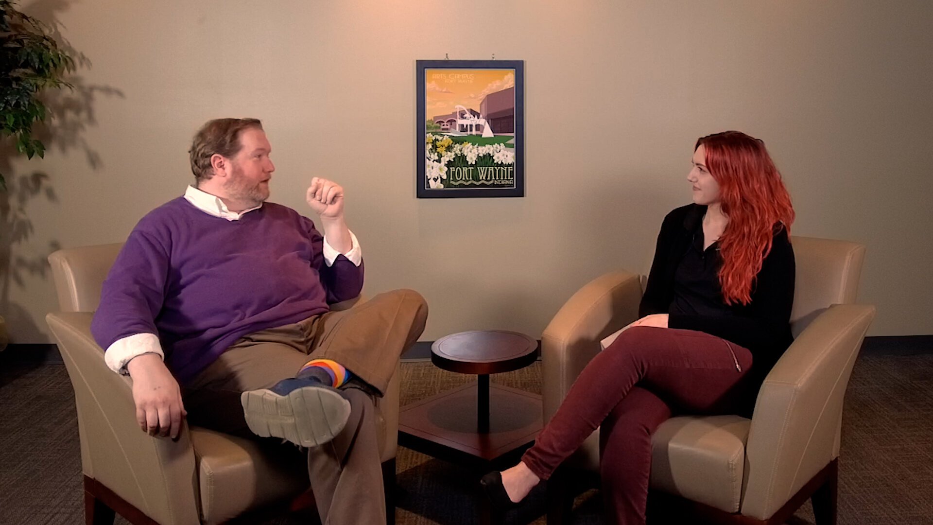 Christopher J. Murphy of Youtheatre and Rachelle Reinking of Arts United discuss theatre's impact in Fort Wayne.