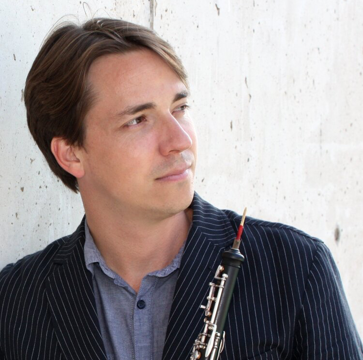 The Fort Wayne Philharmonic’s Principal Oboist, Orion Rapp.