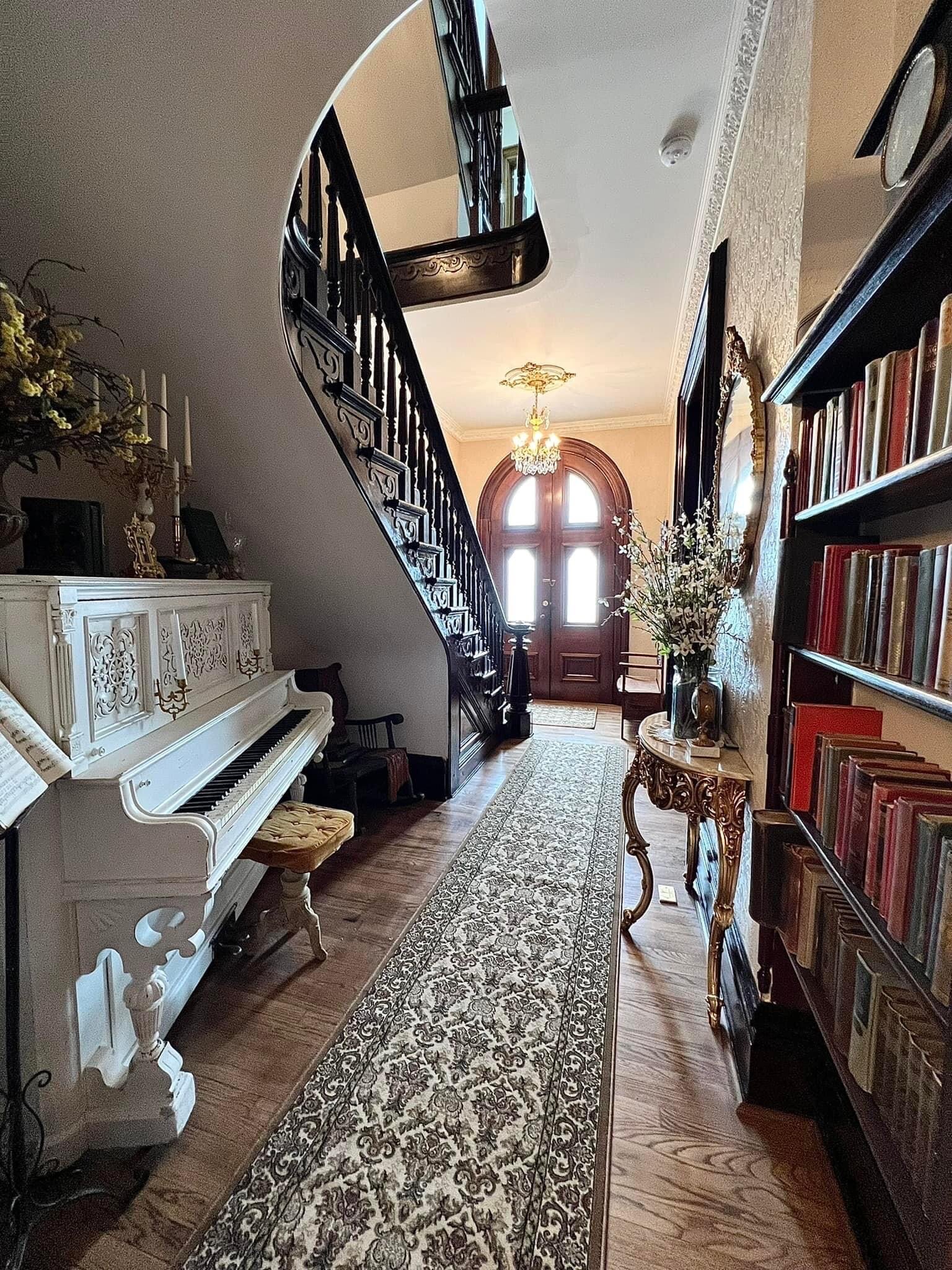 The Rauh's foyer after renovations.