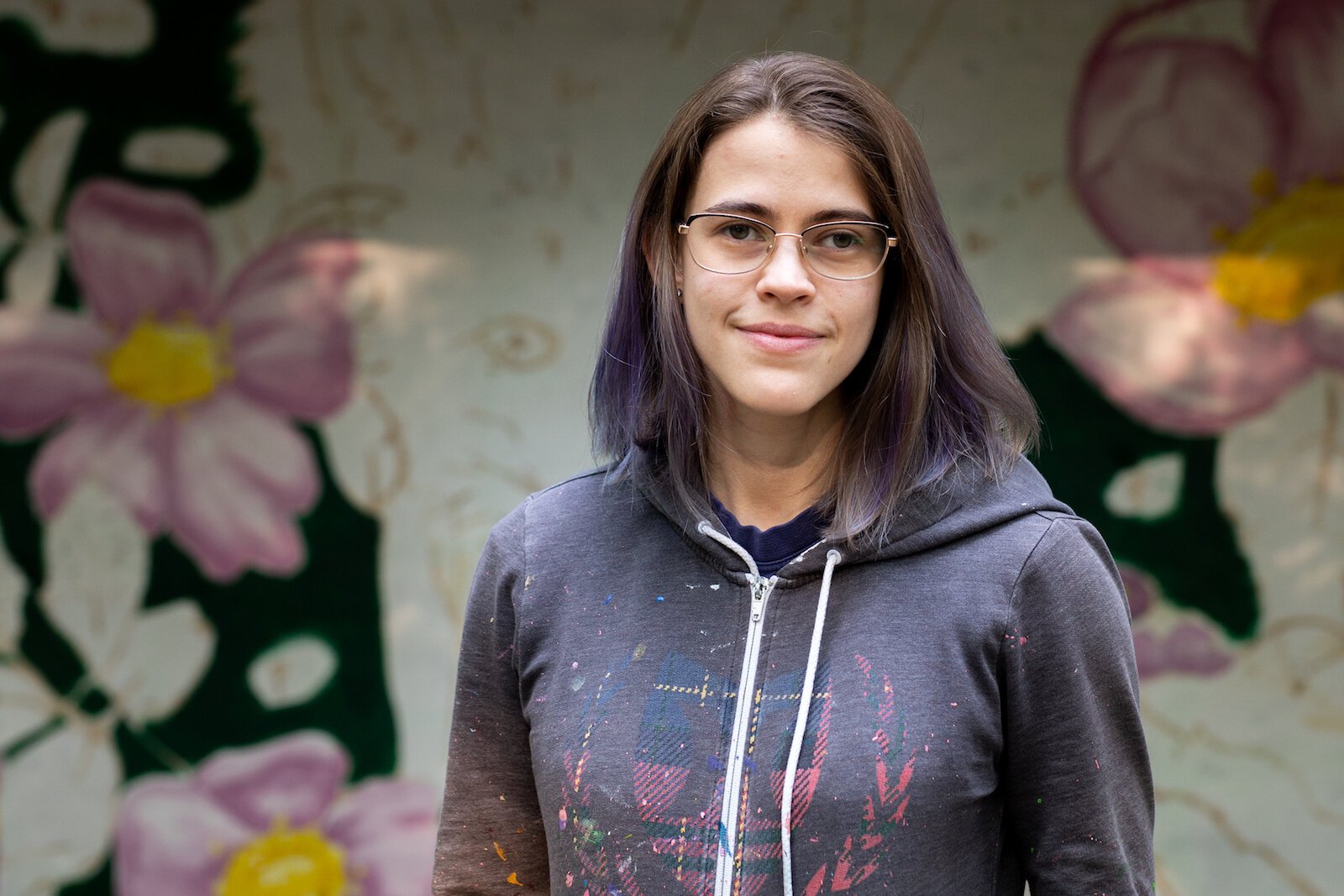 Suzanne Rhee lives near her mural in Foster Park.