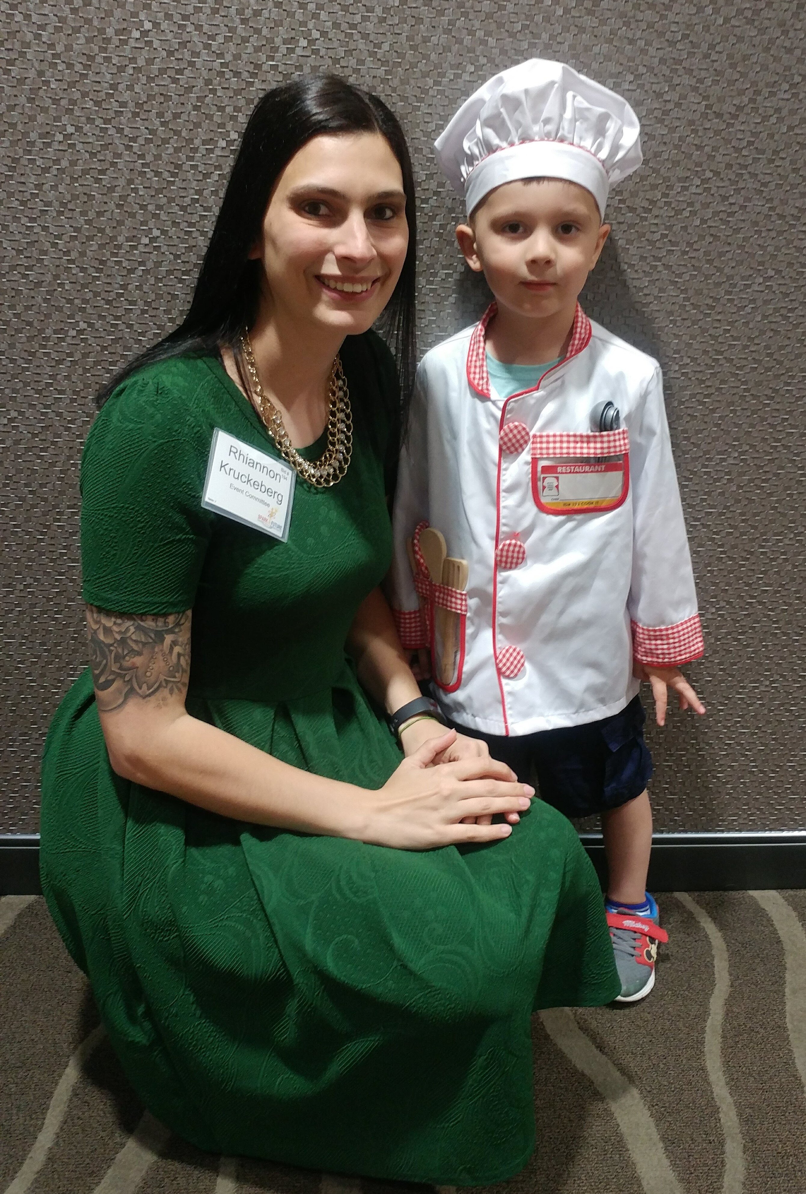 Rhiannon served on the local Early Childhood Alliance planning committee for the “Spark a Future: Invest in our Workforce” fundraiser. Benson, her son, was one of several children in attendance who dressed in costumes reflecting future careers.