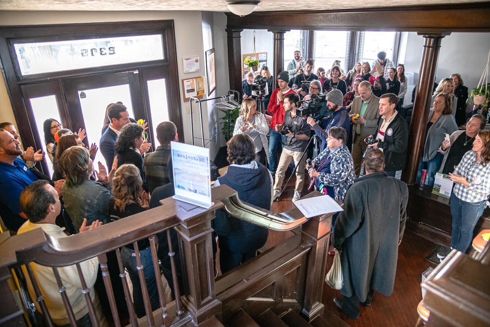The grand opening of project.ME's recovery drop-in center.