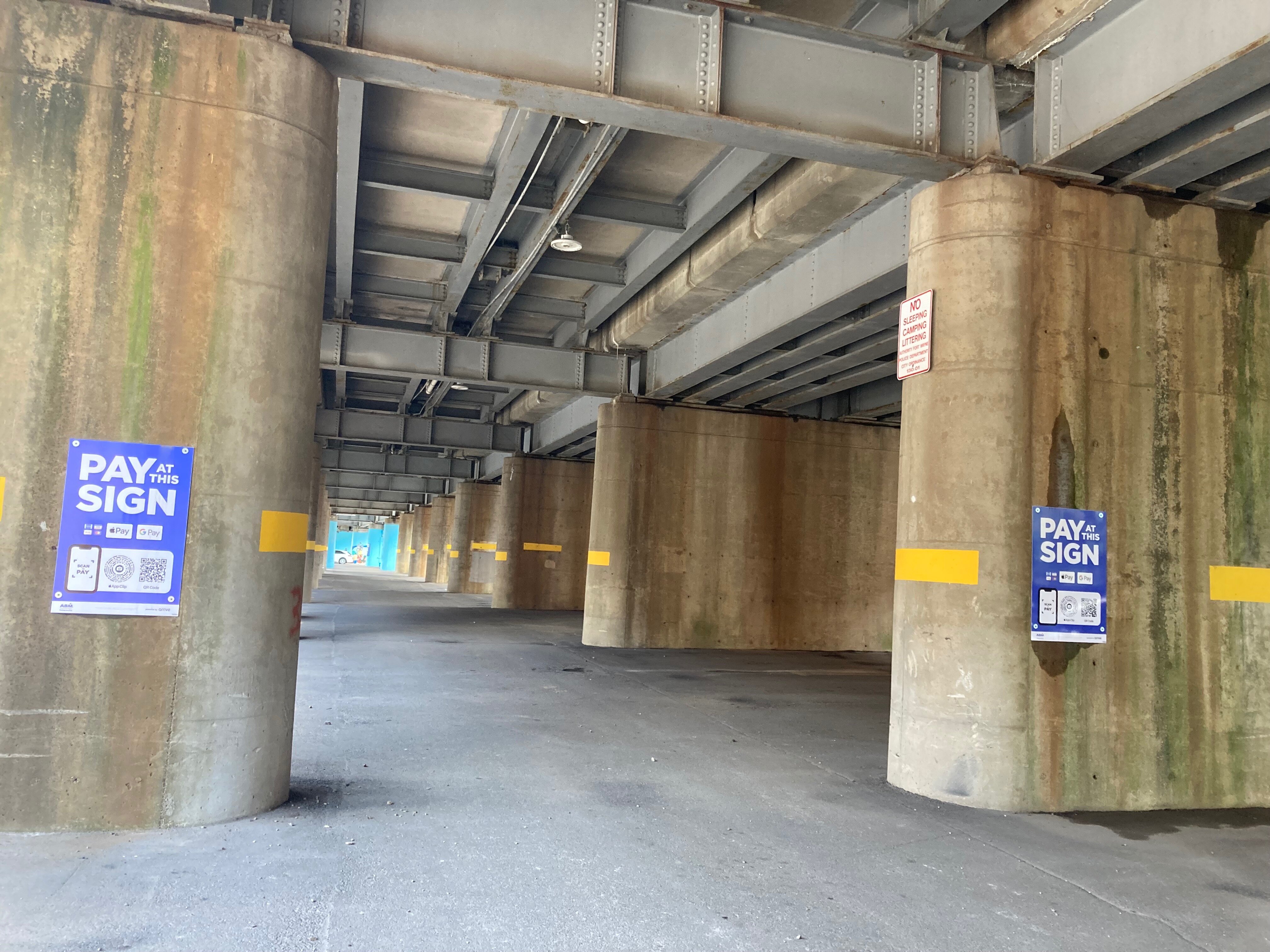 Fort Wayne has creatively kept up with the demand for parking by repurposing under-utilized spaces, like railroad underpasses.   