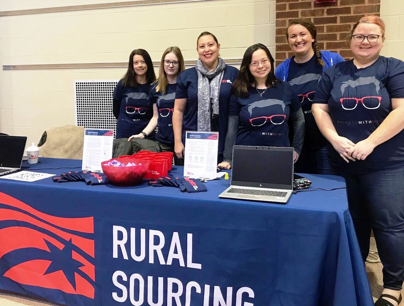Colleagues at Rural Sourcing Inc.'s Fort Wayne Development Center support local tech talent initiatives like the Girl Scouts STEM Conference.