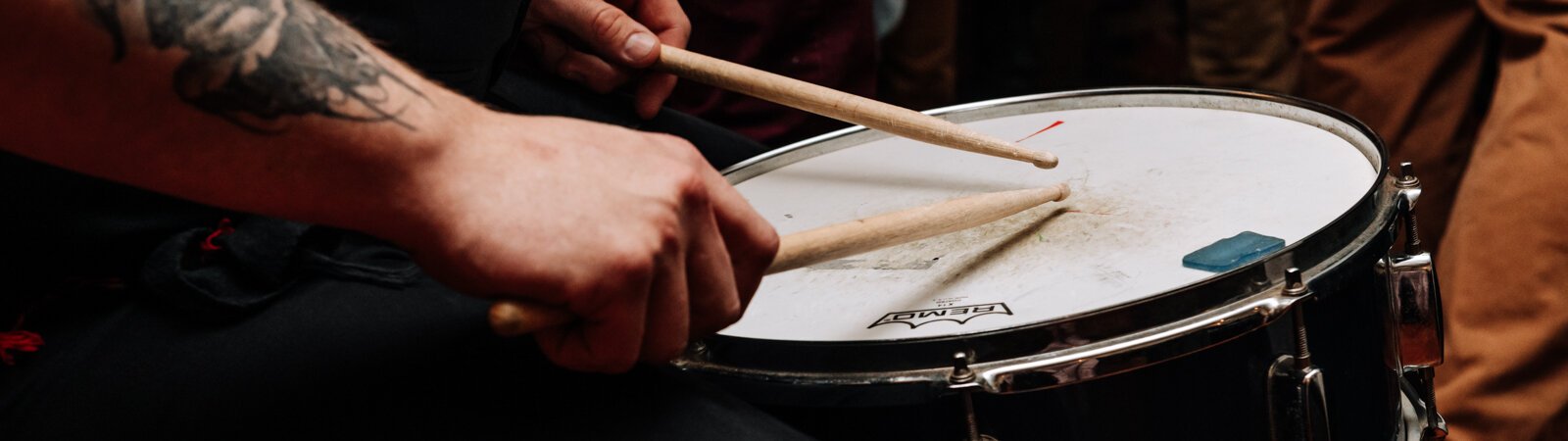 Fort Wayne's pub music scene is growing. Zack Etter plays the drum during a performance of the Ragtag Bunch at J.K. O’ Donnell’s.