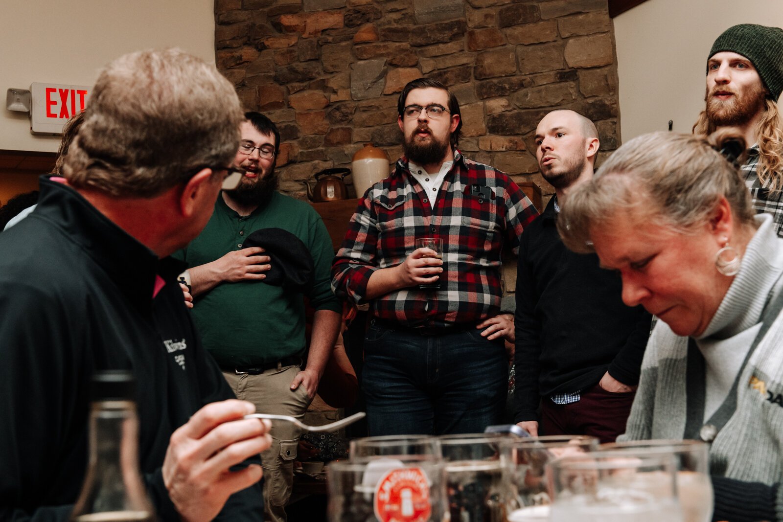 Customers enjoy pub music by the Ragtag Bunch during dinner at J.K. O’ Donnell’s on February 24, 2022.