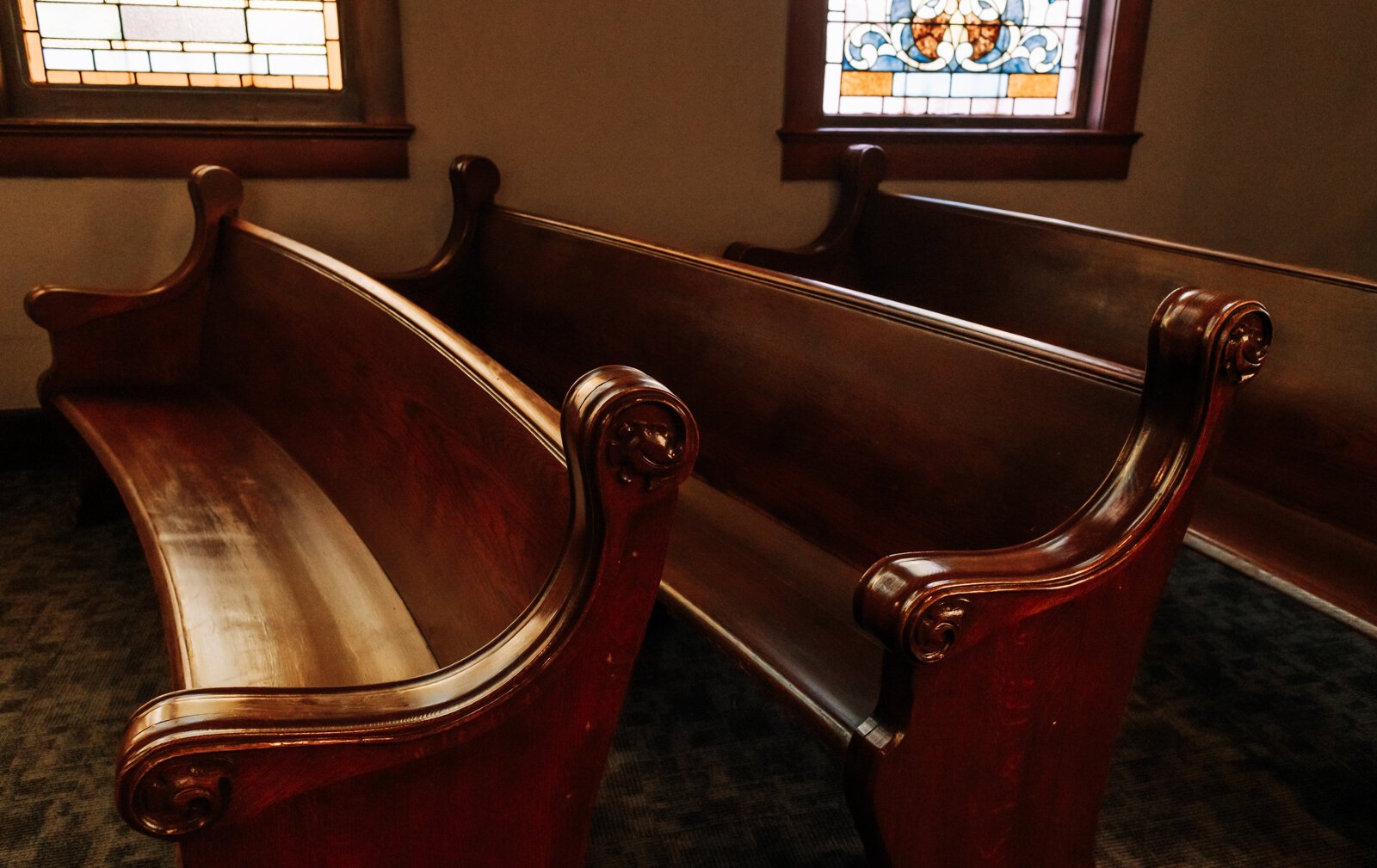 Pews at the Sanctuary.