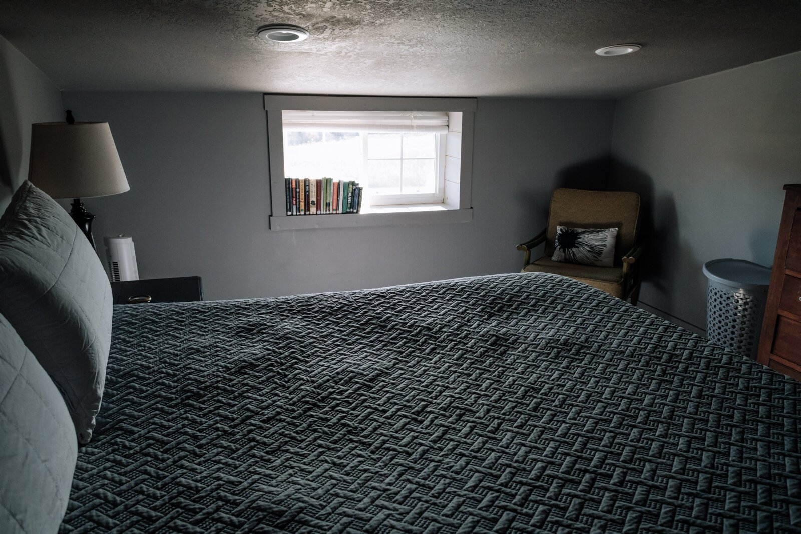 A bedroom at the Carriage House.