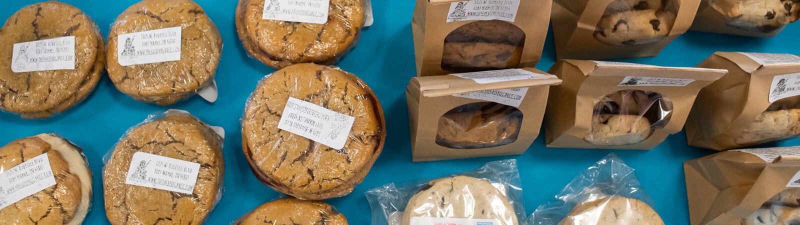 Baked goods by the Sassy Vegan, owned by Rachel Smith, at Ft. Wayne's Farmers Market.