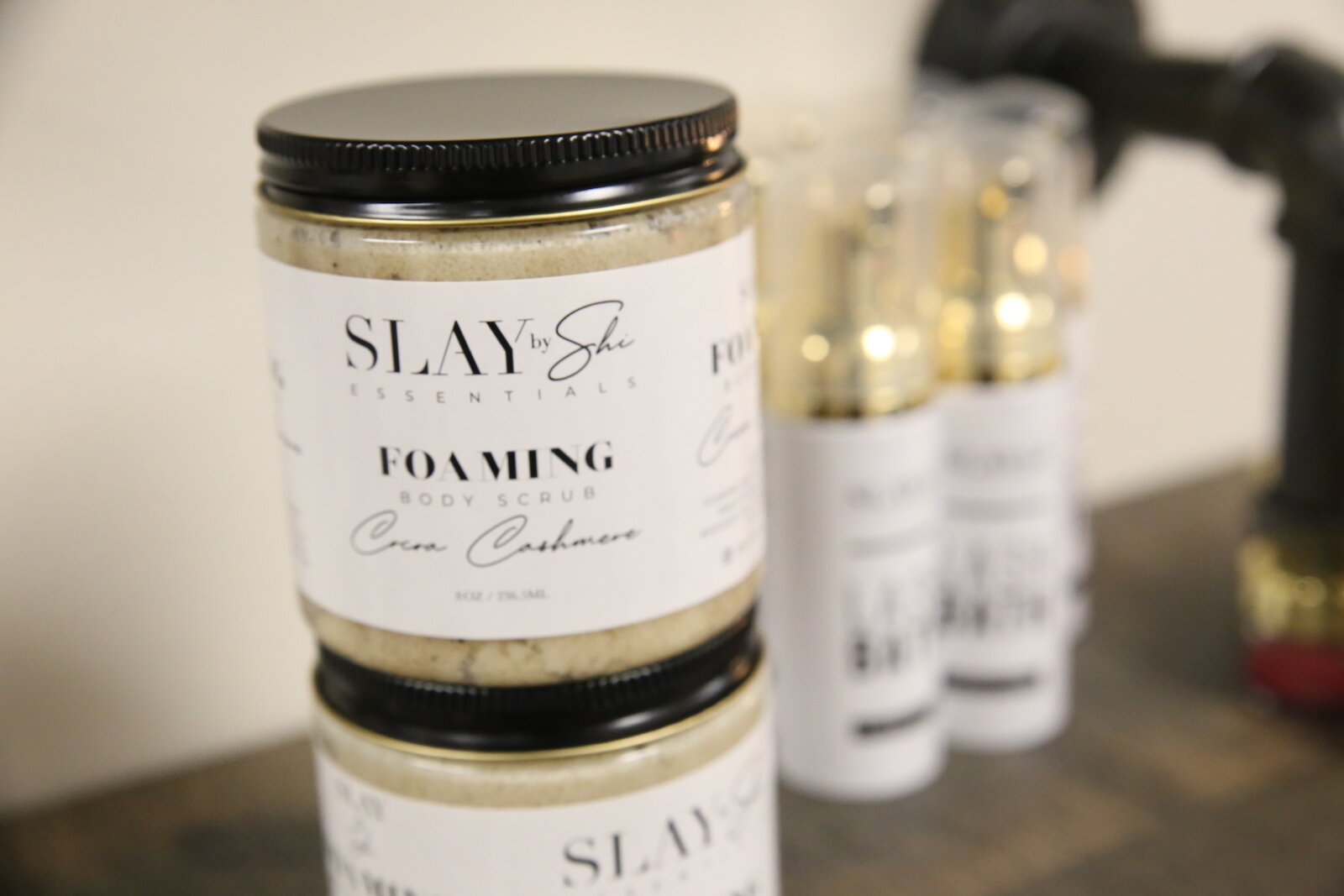 She sells her own line of Slay by Shi all-natural skincare products both in her salon and online.