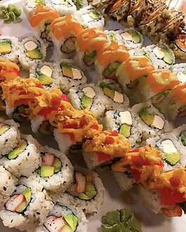 Sushi rolls from Shoccu.