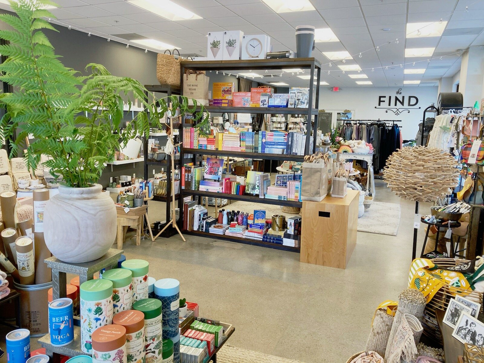 The Find sells women's clothing and accessories, children and baby items, as well as unique gifts and home decor.
