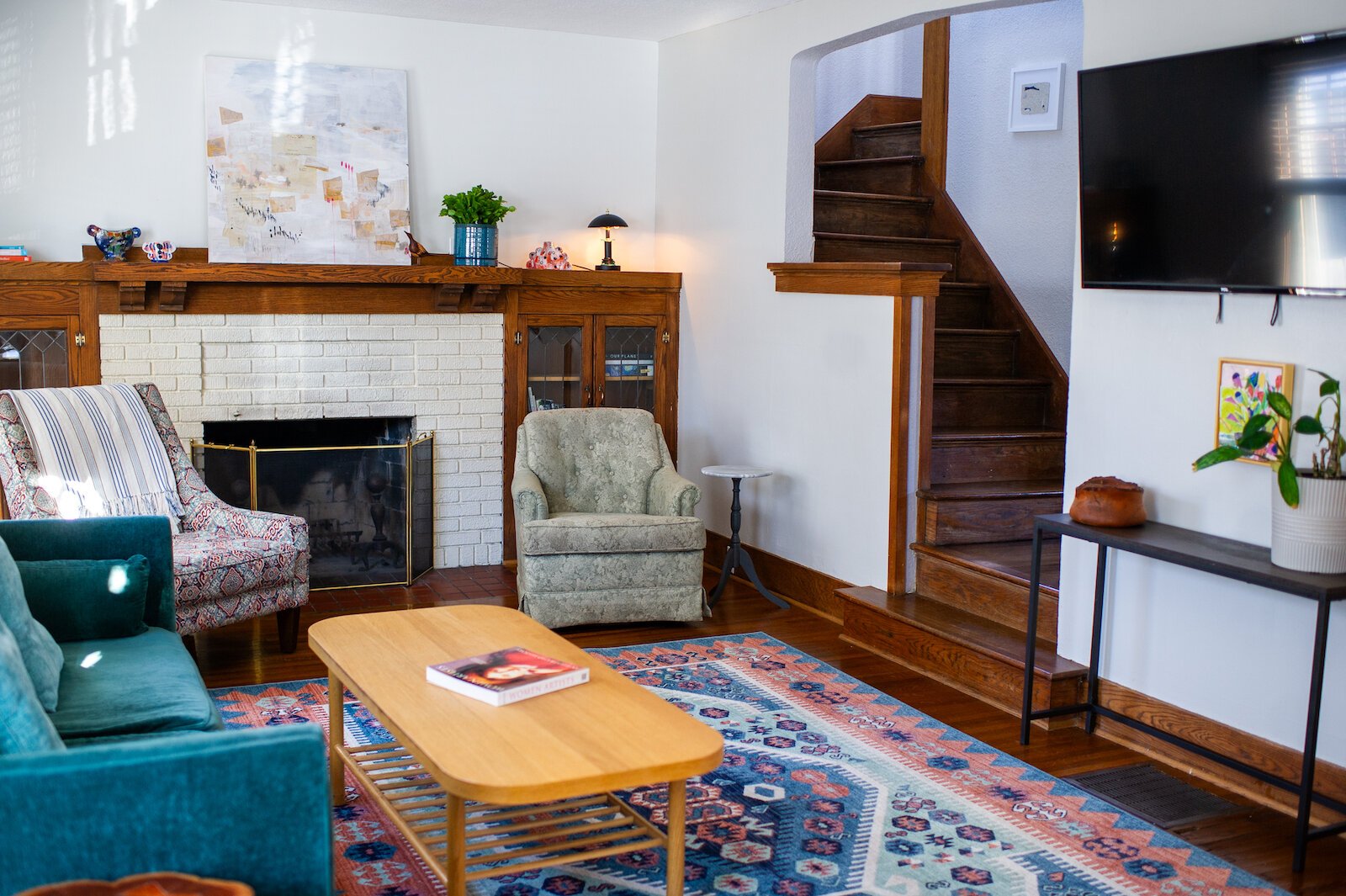 Inside Kinhouse Art's residency house.