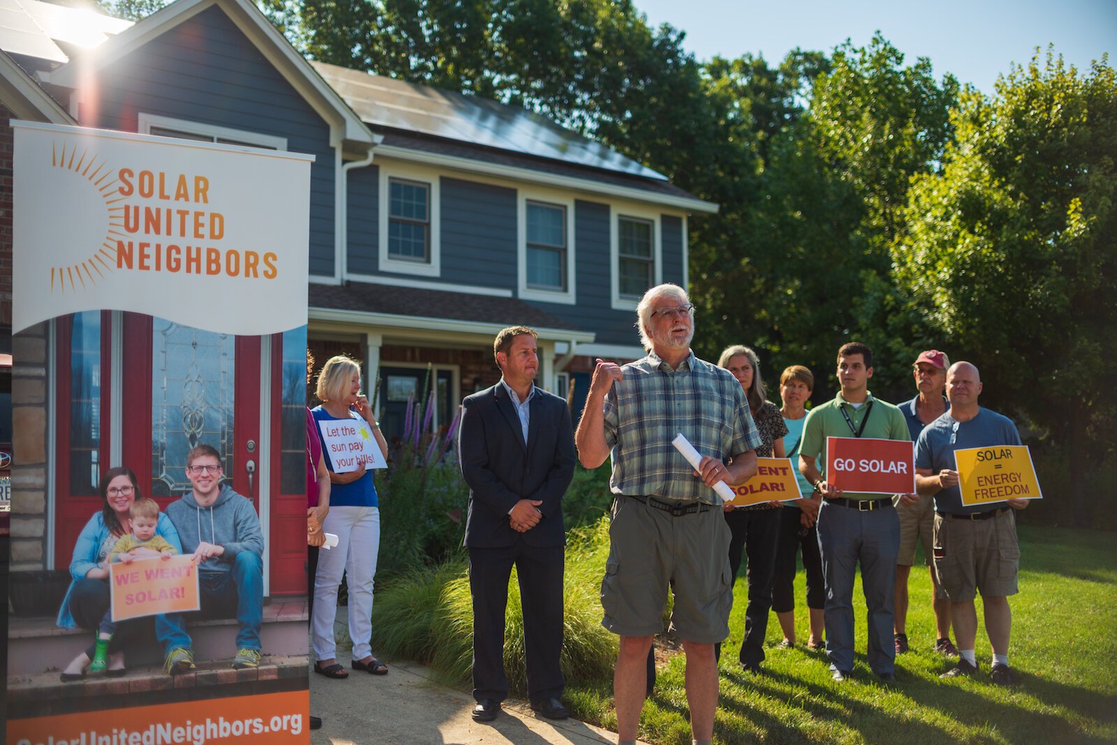 Homeowner George Peregrim is an advocate with Solar United Neighbors (SUN).