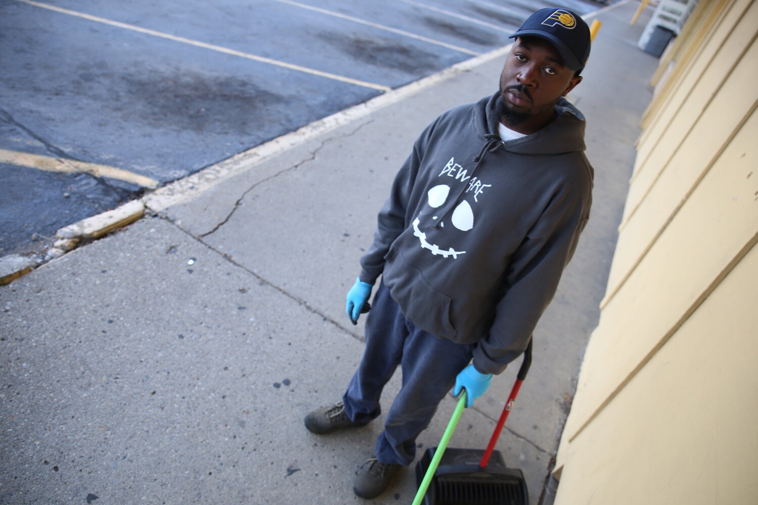 Isaac Fincher of Clean Lot Solutions LLC is building up business on the South side in more ways than one.
