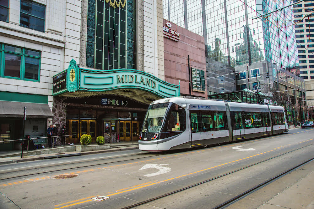 The KC Streetcar brings near-downtown residents to and from the city center free of charge.