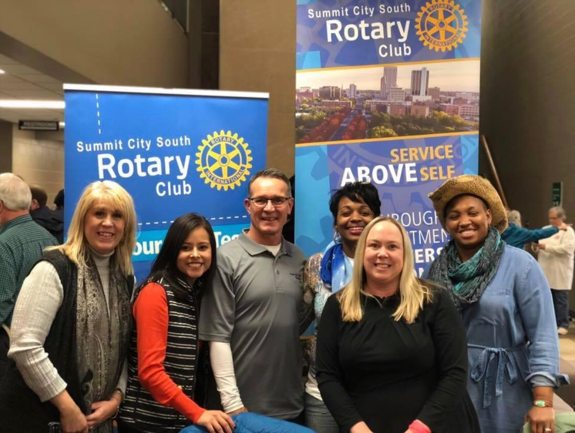 Members of Fort Wayne's growing Summit City South Rotary Club.