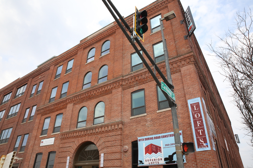 Superior Lofts are located at 102 W Superior St., just around the corner from Promenade Park.