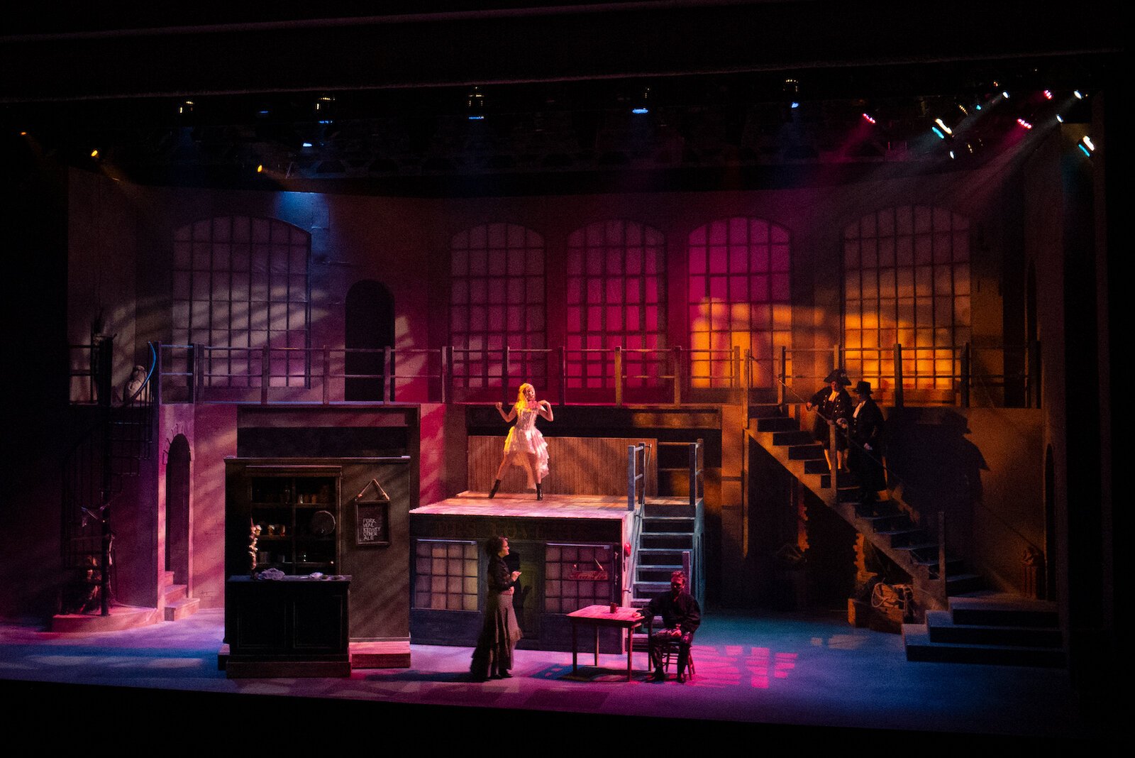 Heather Closson in "Sweeney Todd" as a feature dancer in 2019.